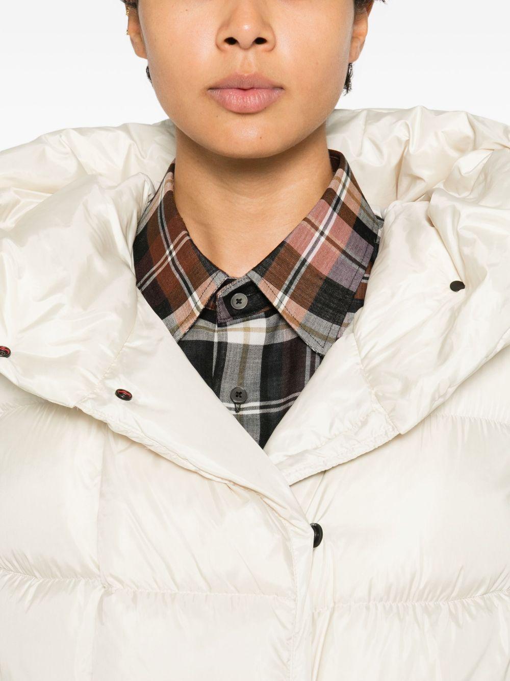 PEUTEREY Gilet lungo imbottito con cappuccio 