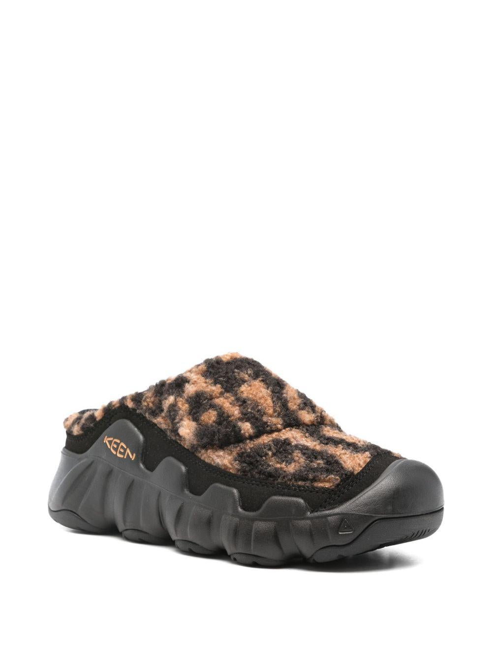 KEEN Sabot con pelliccia e stampa animalier 