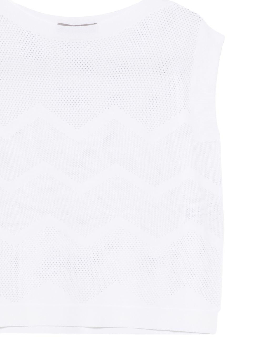D EXTERIOR Gilet  in maglia  bianco 