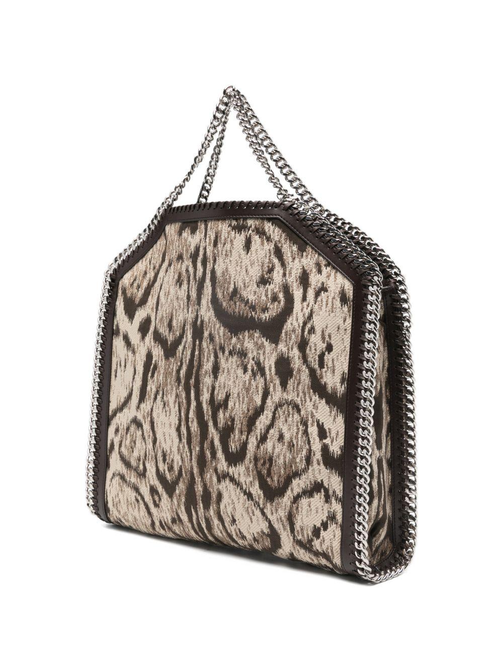 STELLA MCCARTNEY Borsa a spalla Falabella animalier con catena 