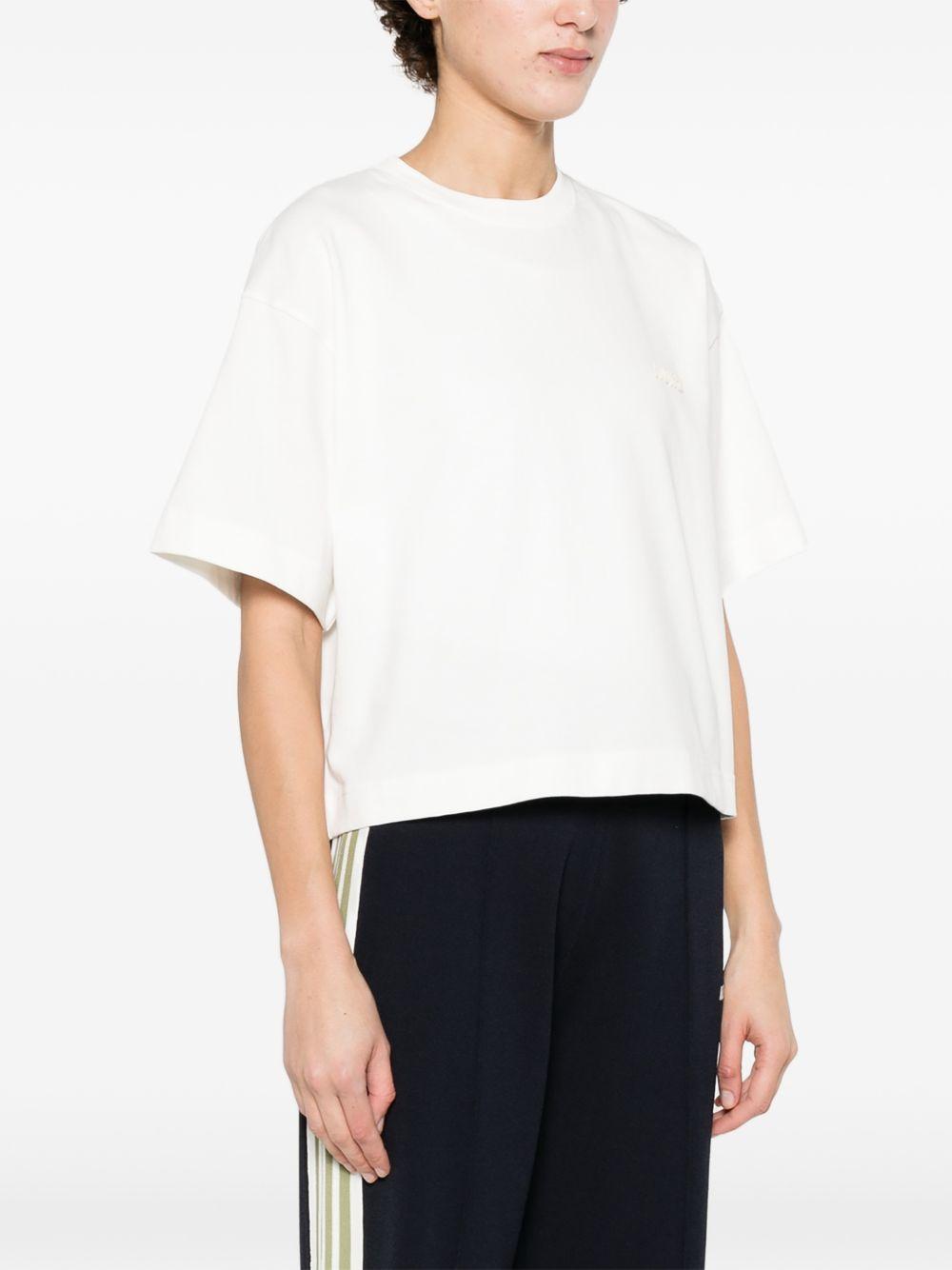 AUTRY T-shirt bianca in cotone con logo 