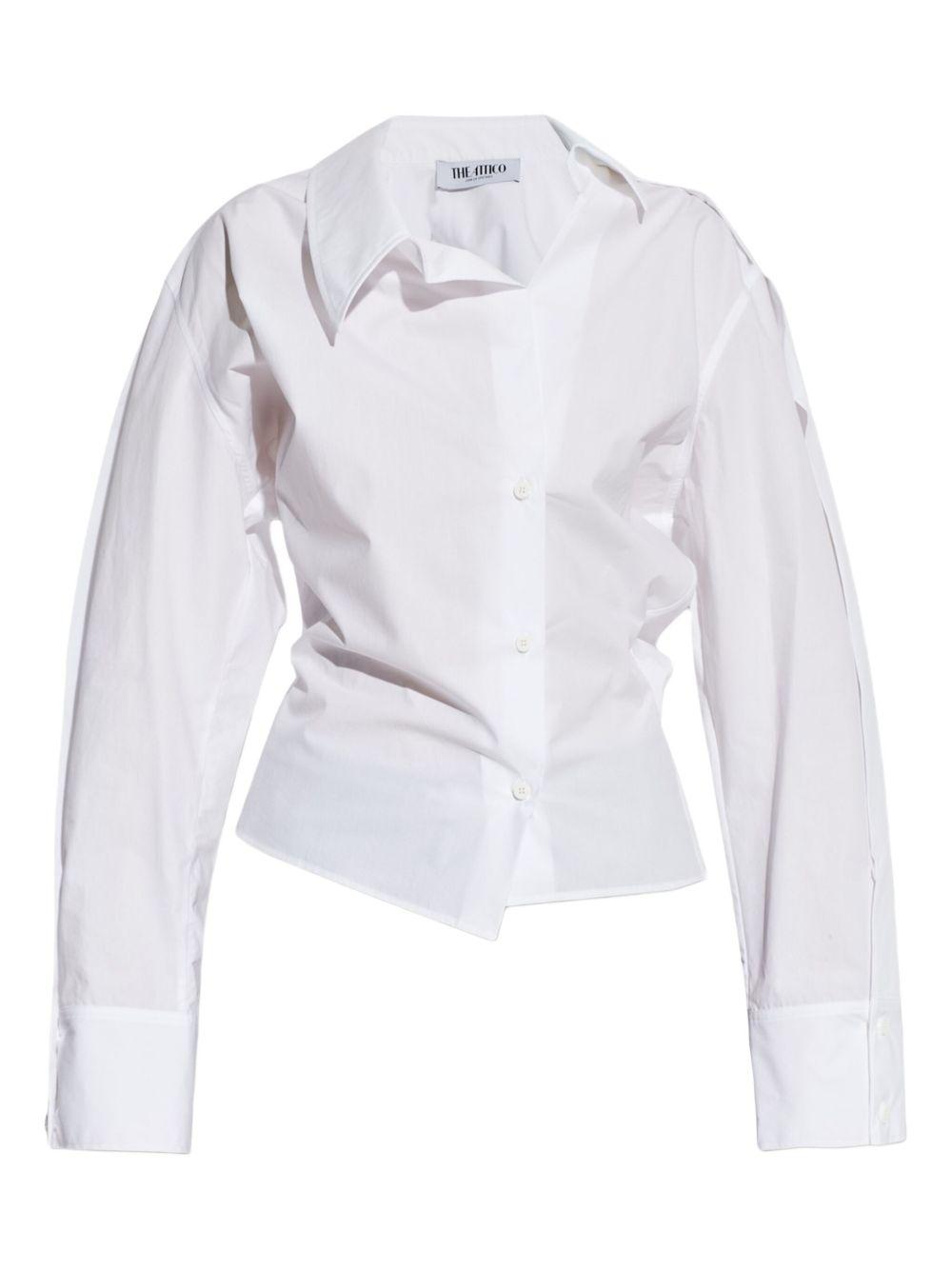 THE ATTICO Camicia asimmetrica in cotone 