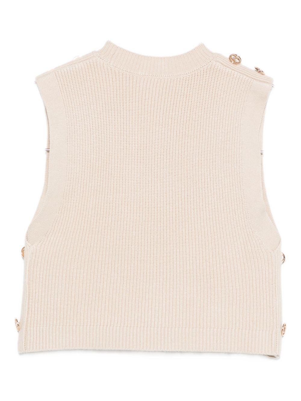 TWINSET Gilet in maglia con bottoni 