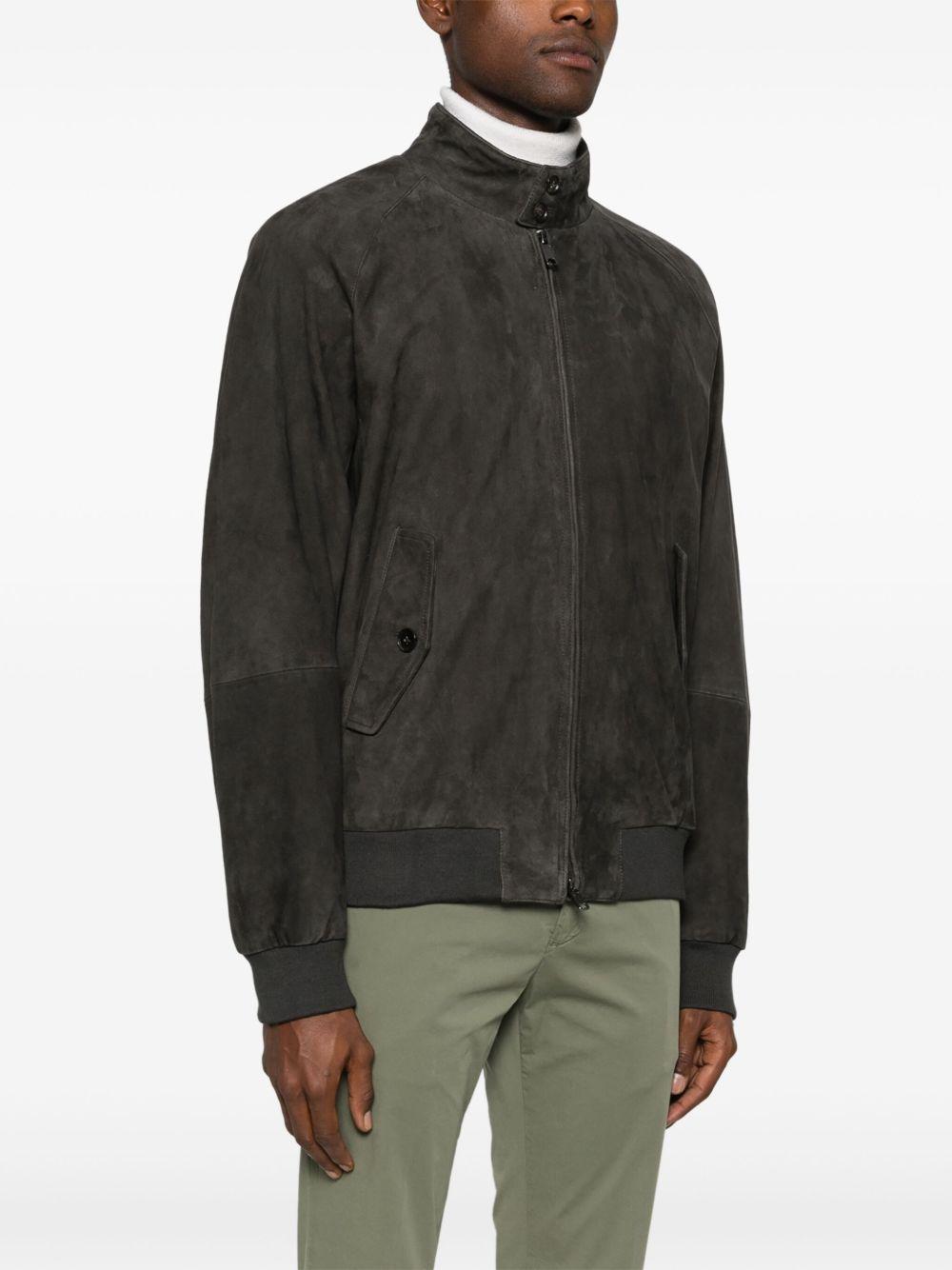 BARACUTA Giacca Harrington G9 marrone scamosciato 