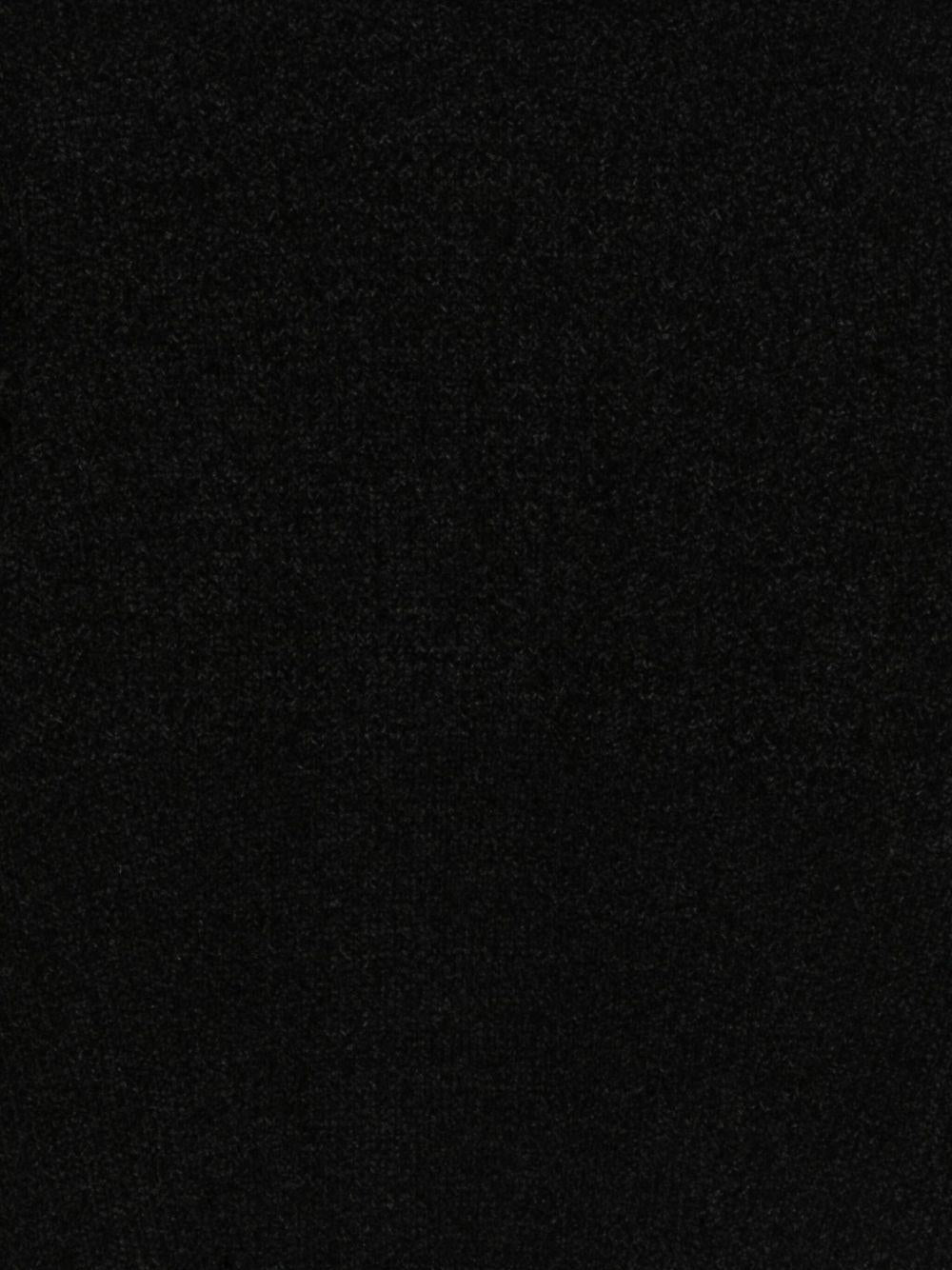 DANIELE ALESSANDRINI Maglione girocollo nero a costine 