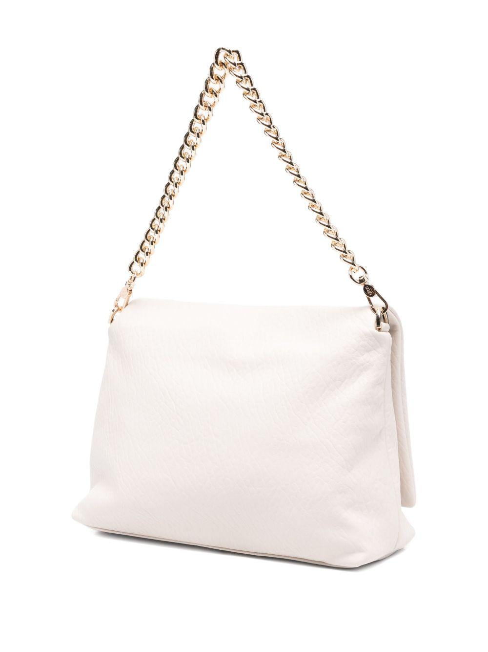 LIUJO Borsa a tracolla grigia con logo 