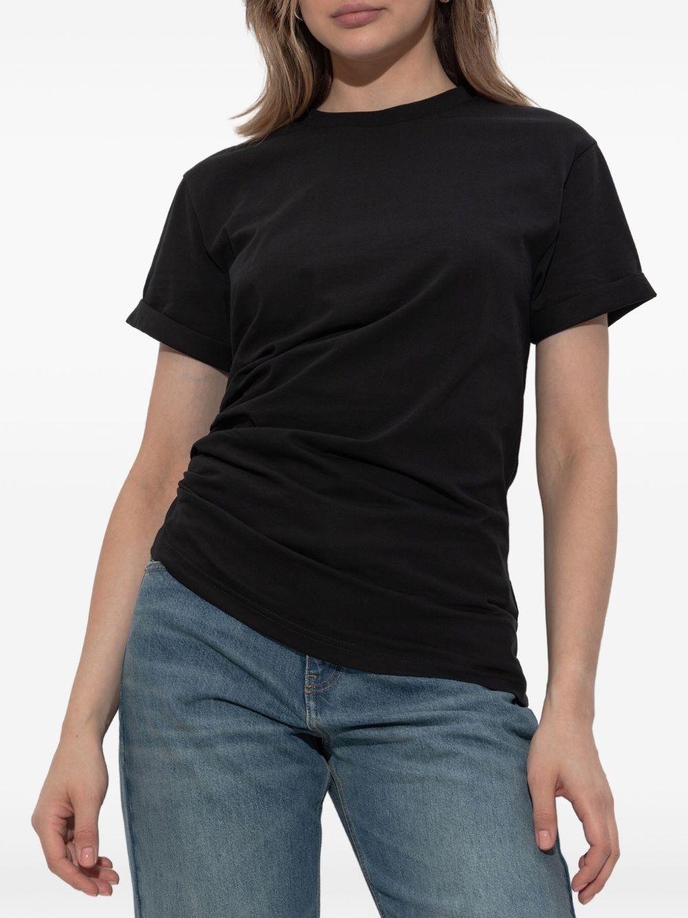 VICTORIA BECKHAM T-shirt asimmetrica con ruches 