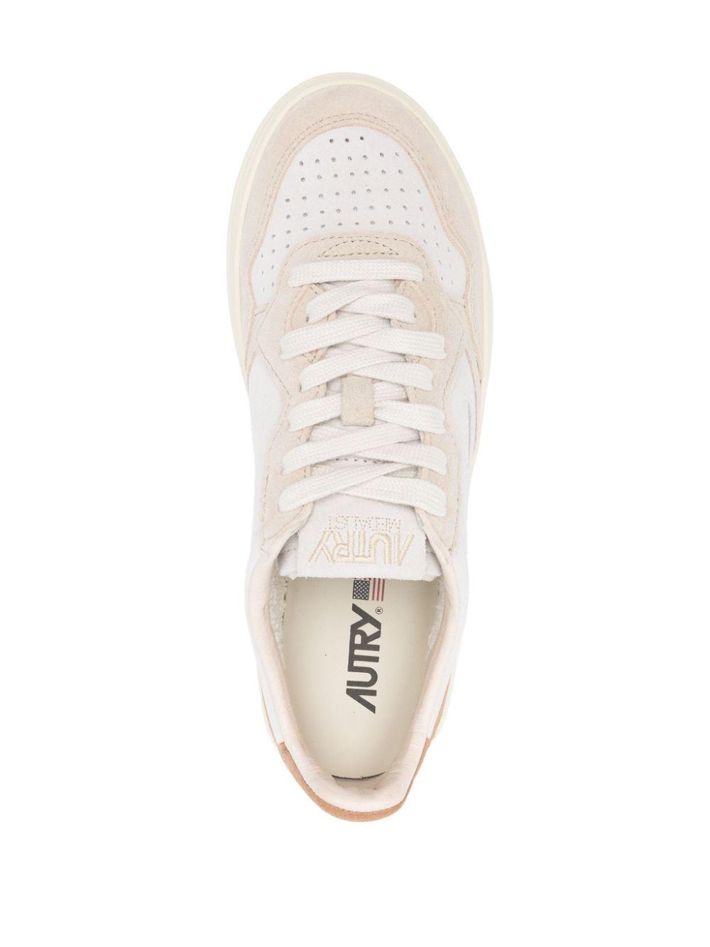 AUTRY Sneakers 'Medalist' beige con camoscio 