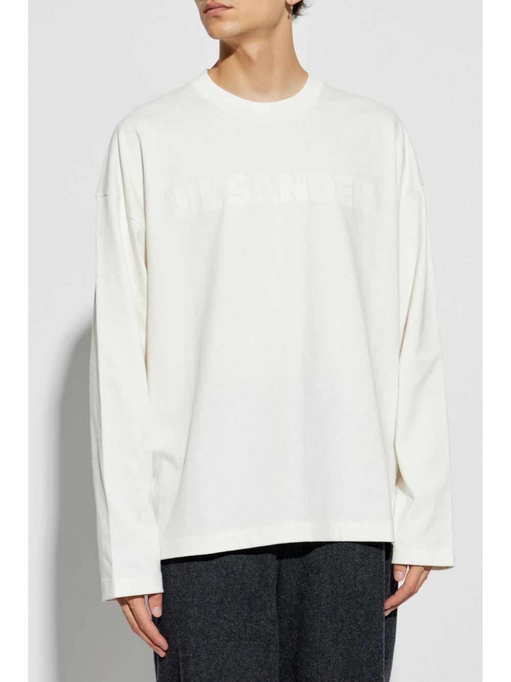JIL SANDER T-shirt con stampa del logo sulla parte anteriore 
