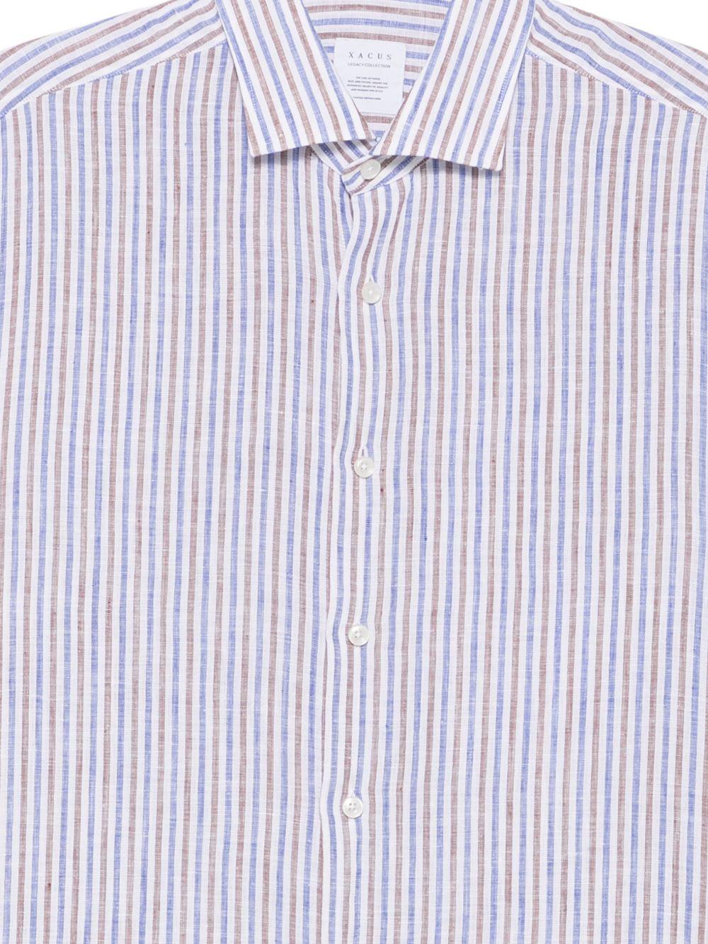XACUS Camicia a righe in lino 