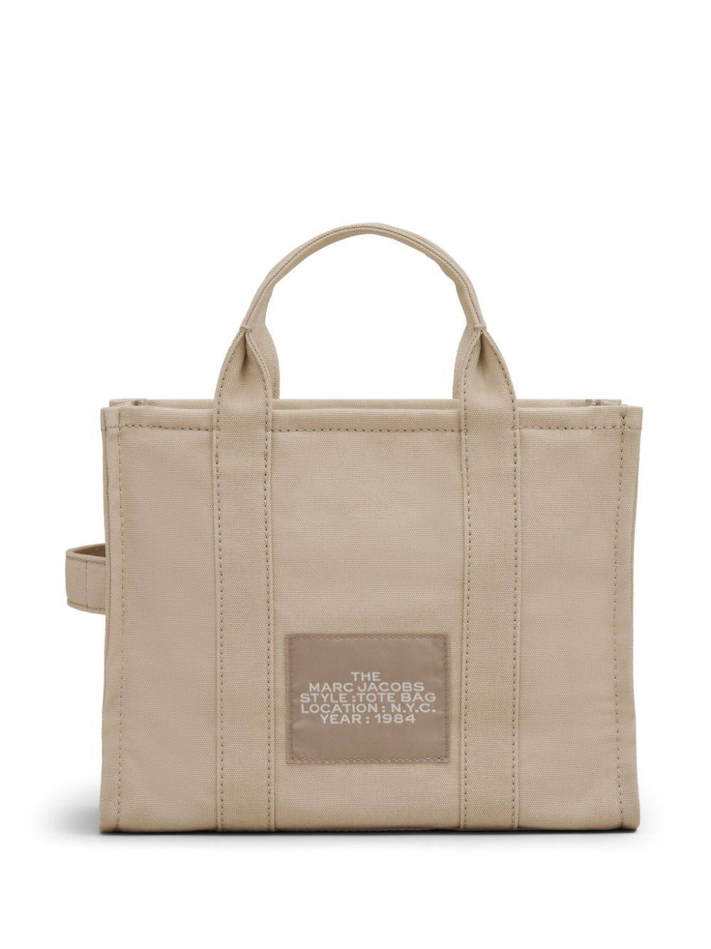 MARC JACOBS Borsa tote 'The Canvas Media' in cotone beige 