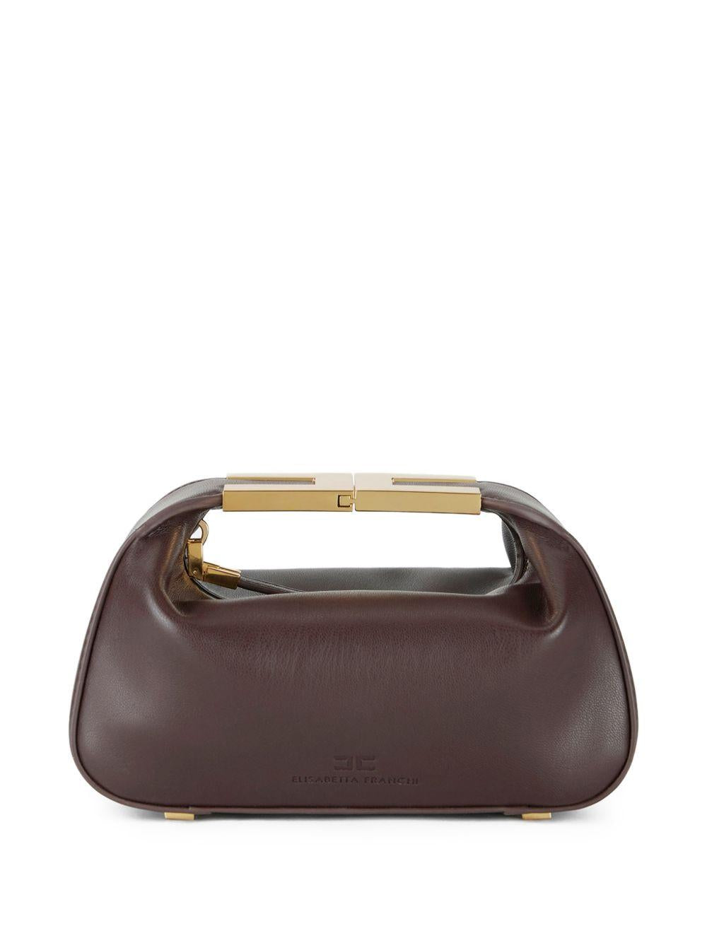 ELISABETTA FRANCHI Borsa Hobo con manico gioiello 