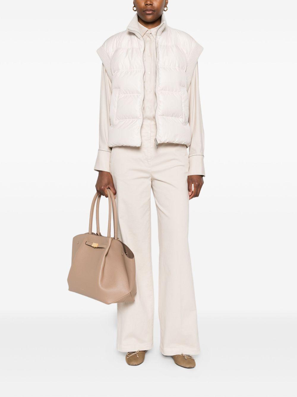 PESERICO Pantaloni in cotone beige chiaro 