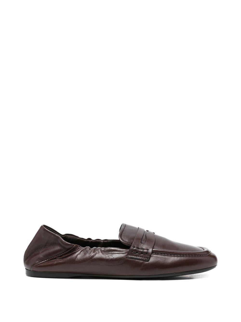 GUGLIELMO ROTTA Mocassini Satin in pelle marrone con elastico 