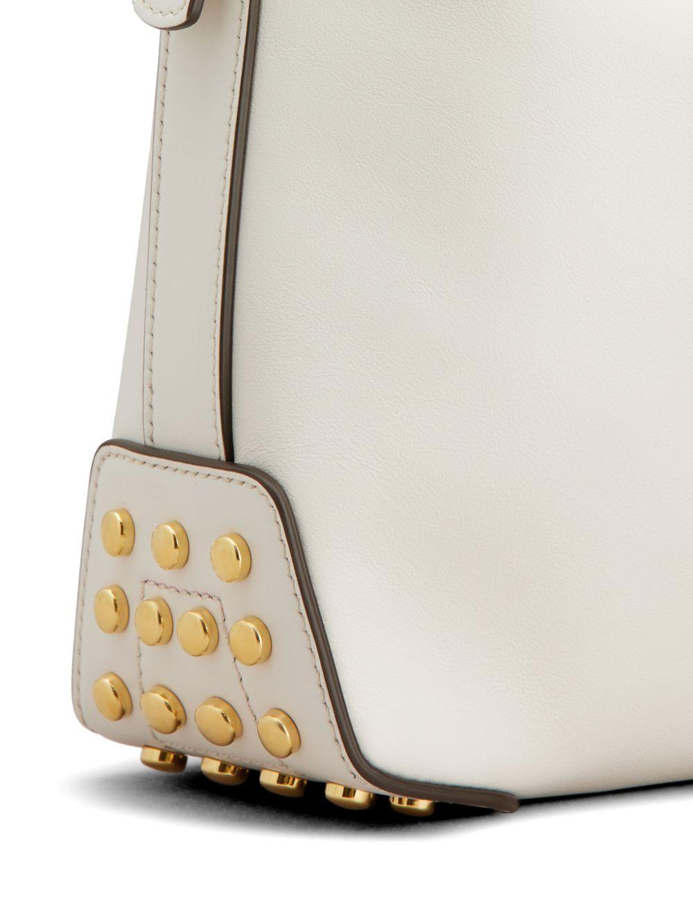 TODS Borsa a spalla in pelle bianca 