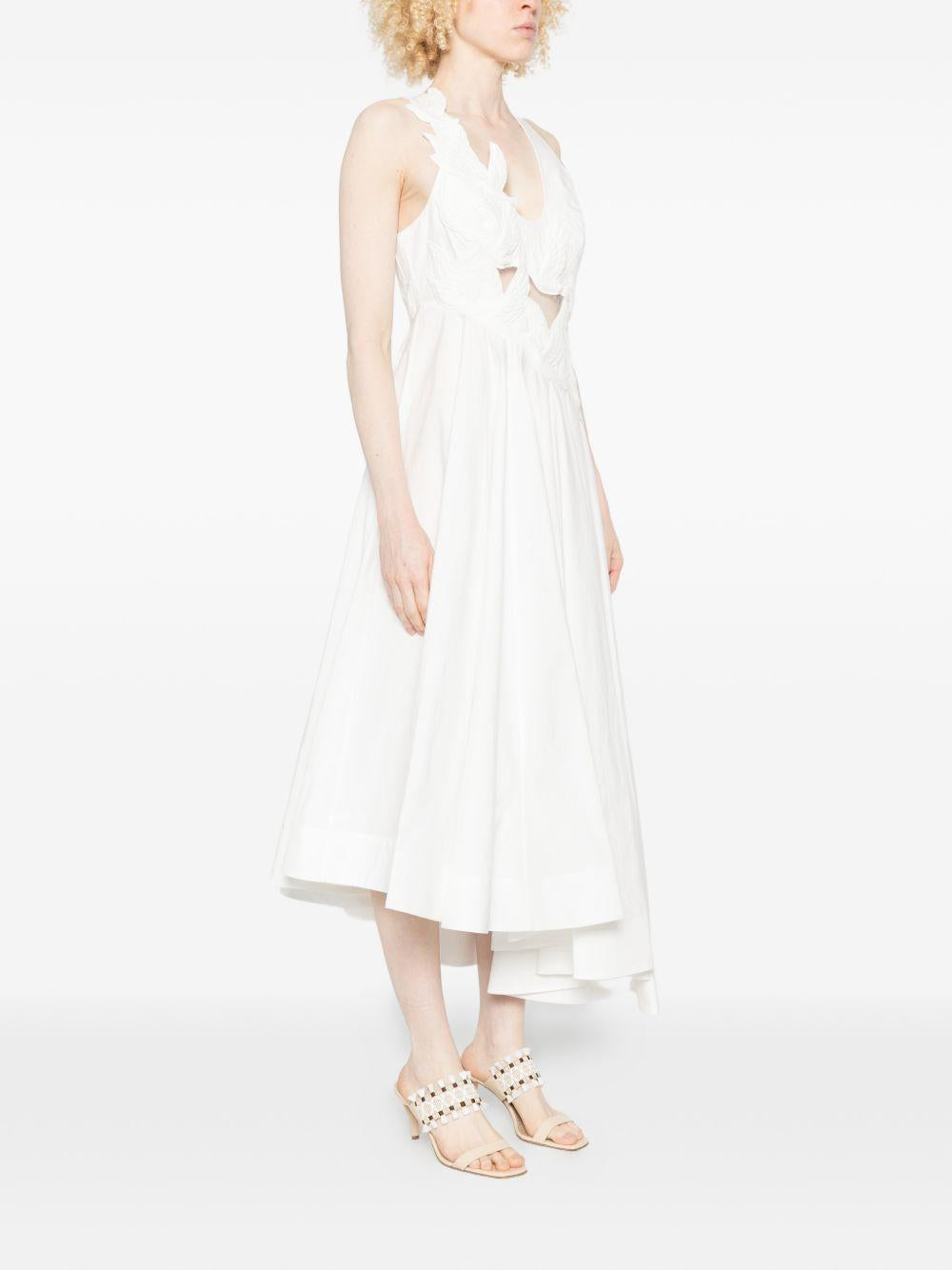 ZIMMERMANN Abito bianco con dettagli cut-out 