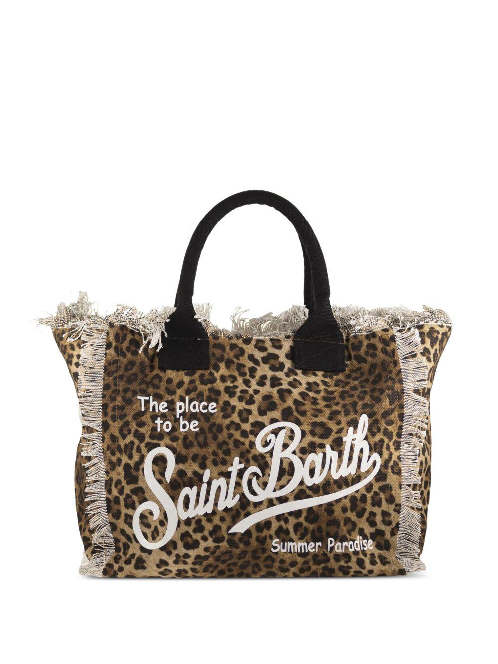 MC2 SAINT BARTH Borsa shopping Vanity con stampa animalier 