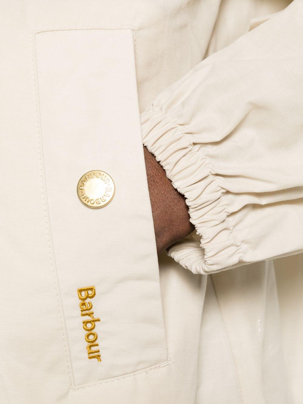 BARBOUR Giacca Hawkridge beige con cappuccio 