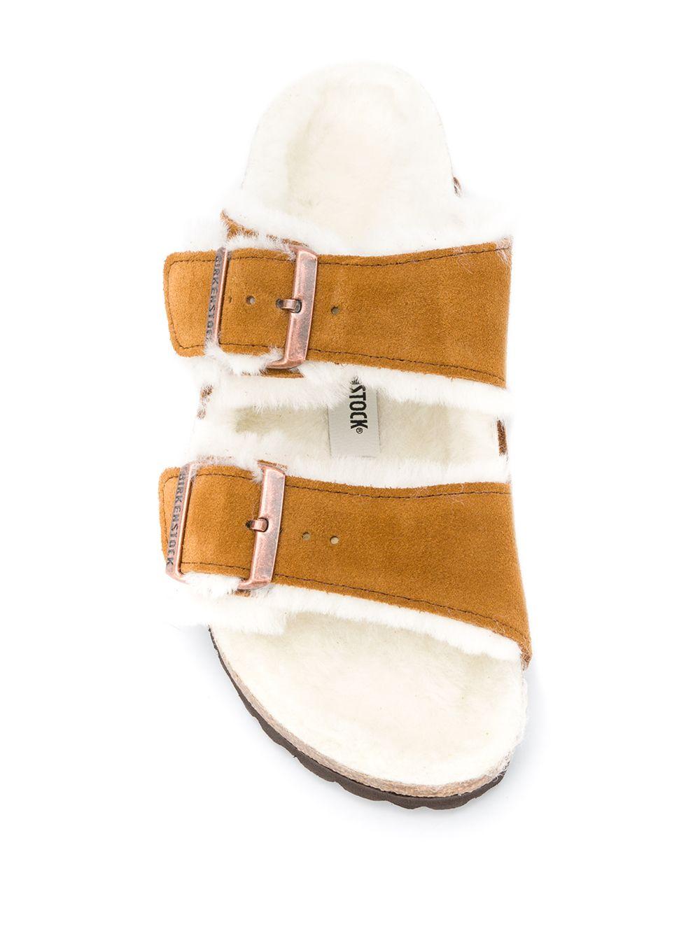 BIRKENSTOCK Ciabatte 'Arizona' con pelliccia 