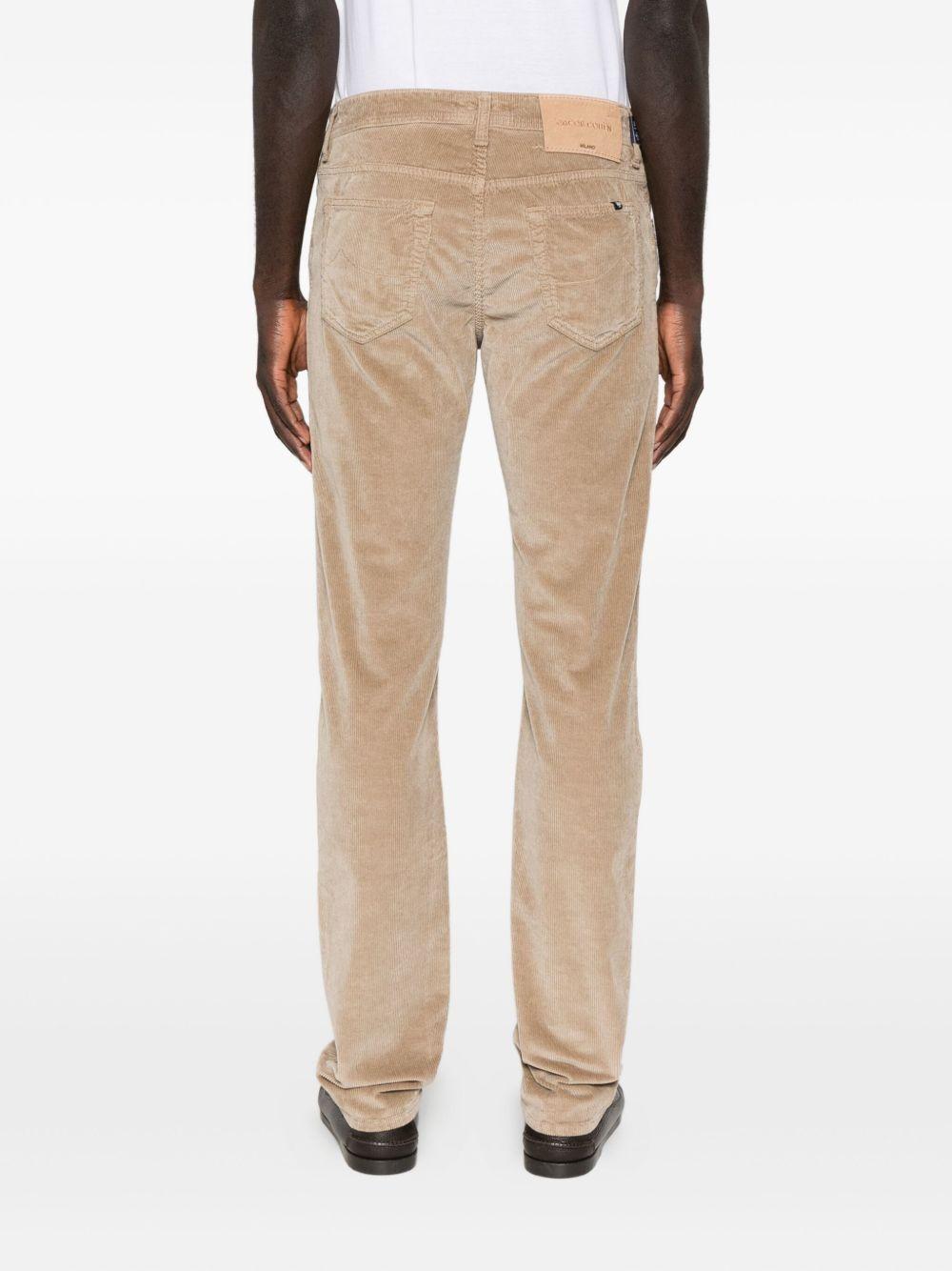 JACOB COHEN Pantaloni beige effetto velluto 