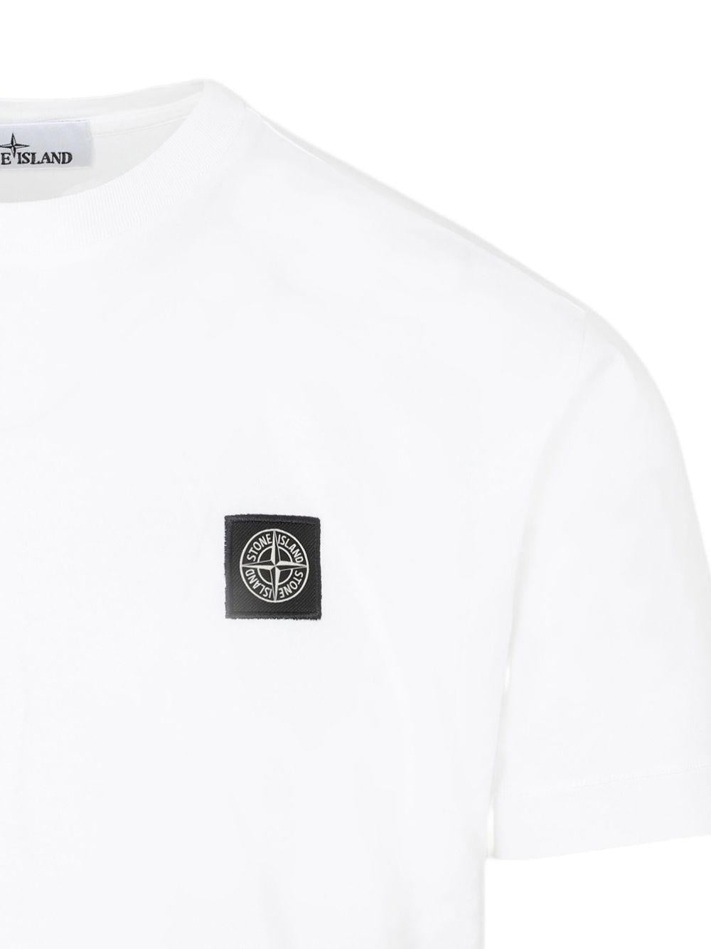 STONE ISLAND T-shirt a maniche corte con logo<BR/> 