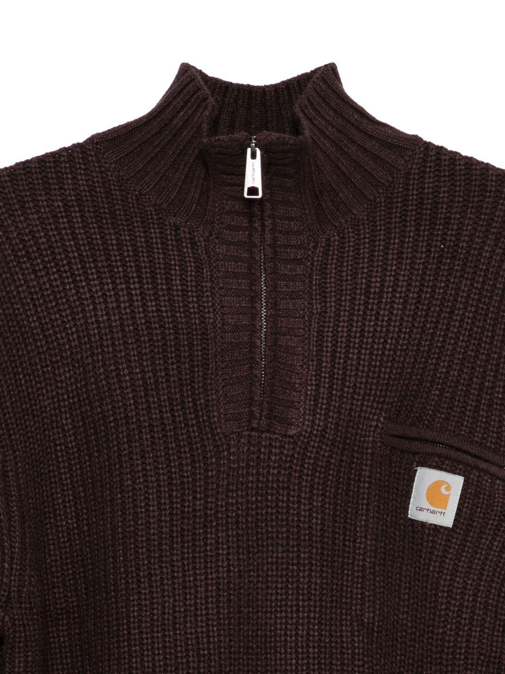 CARHARTT WIP Maglia marrone a collo alto 