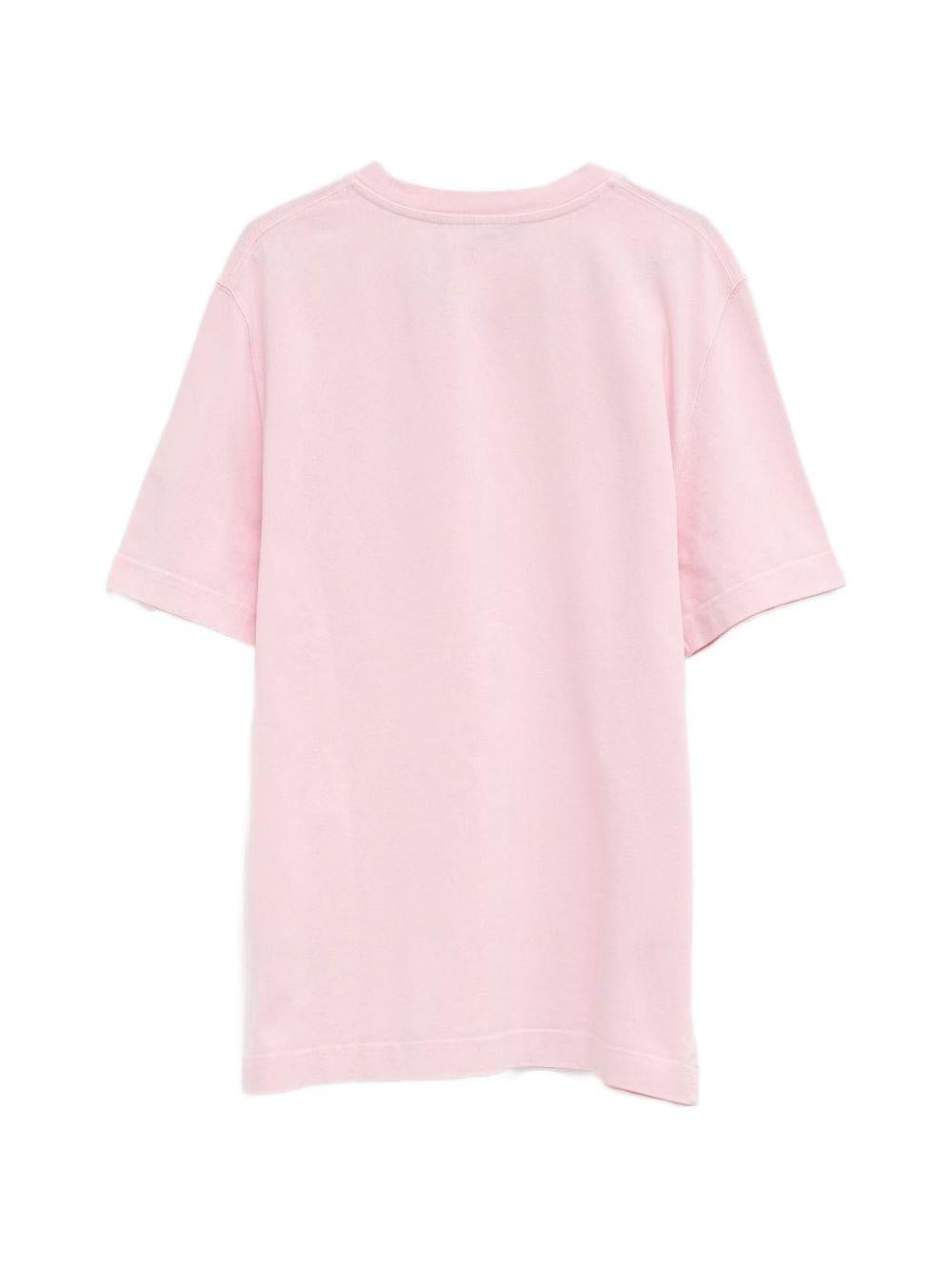 JACQUEMUS T-shirt Gros Grain rosa in cotone 
