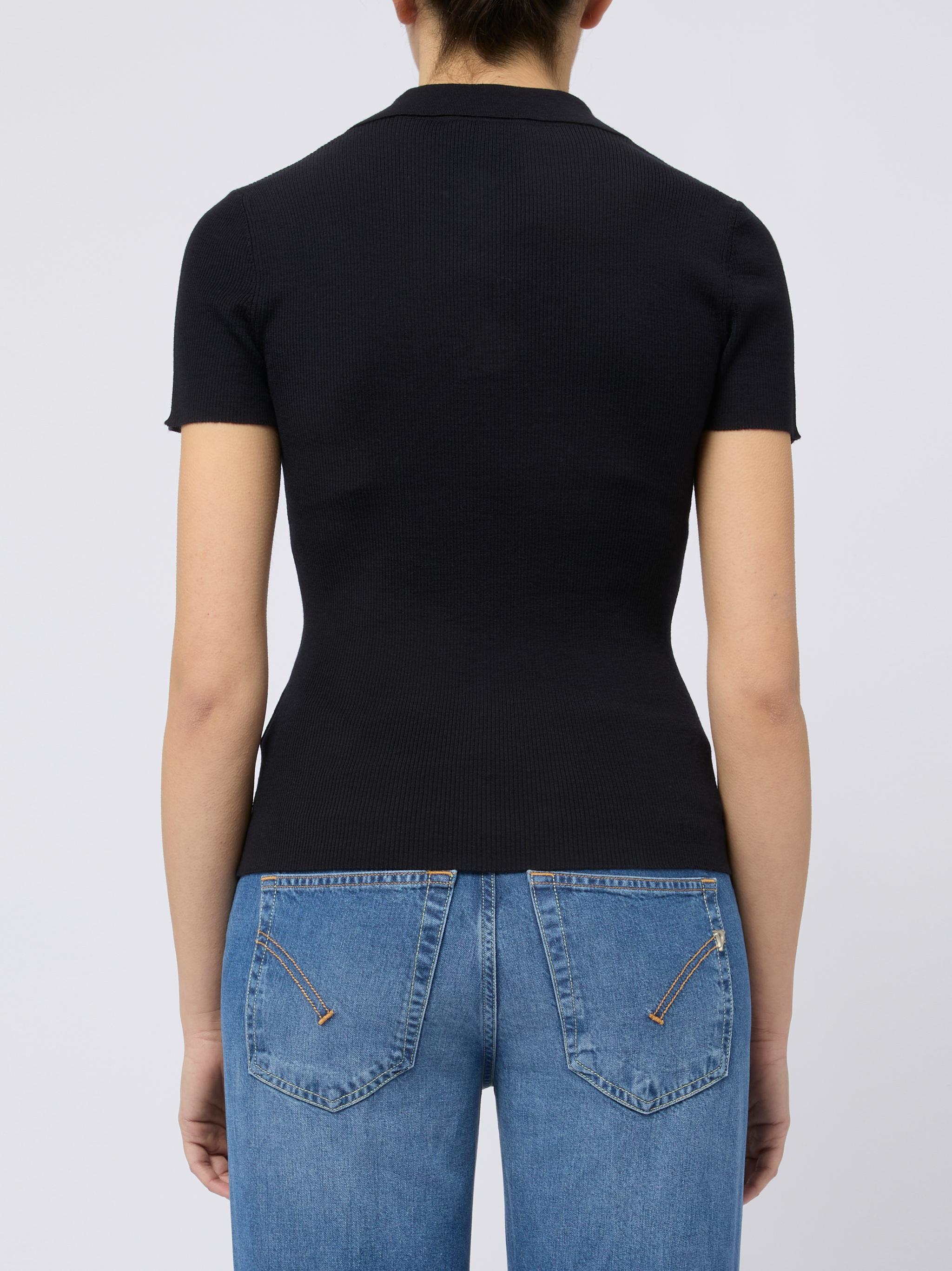 MAX MARA Maglia slim blu Albero a maniche corte 