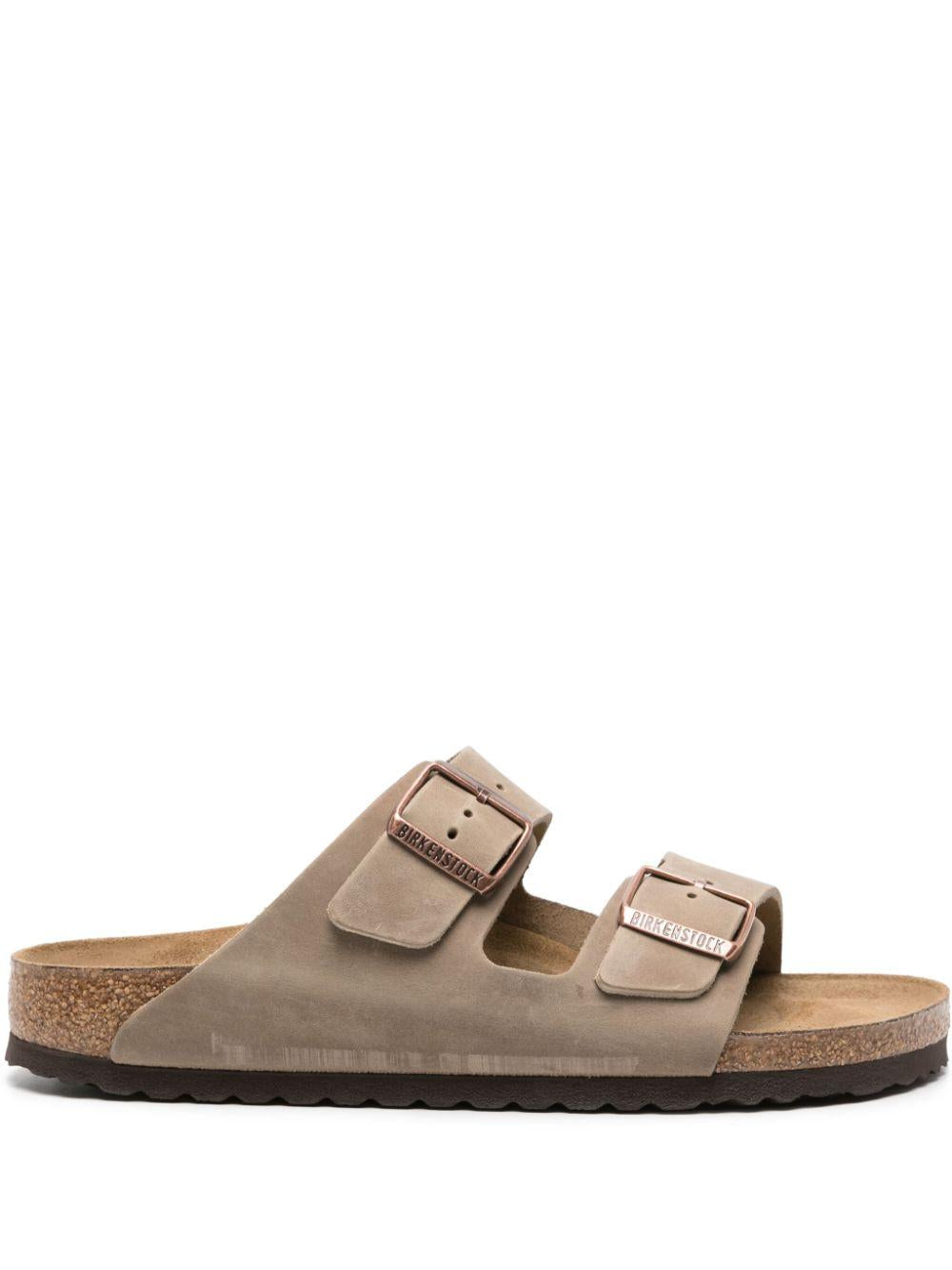 BIRKENSTOCK Ciabatte Arizona in camoscio beige 