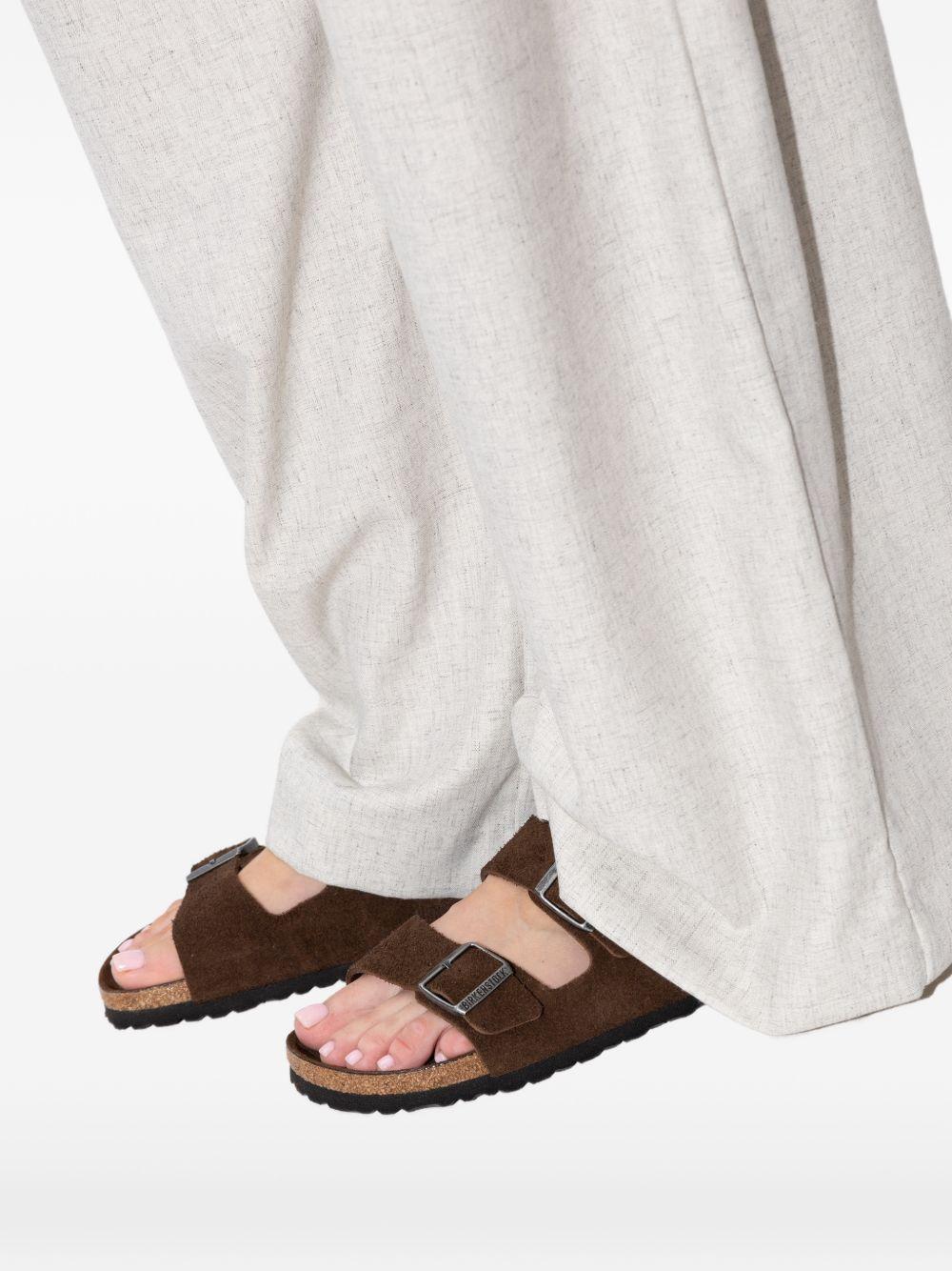 BIRKENSTOCK Ciabatte Arizona in suede marrone 