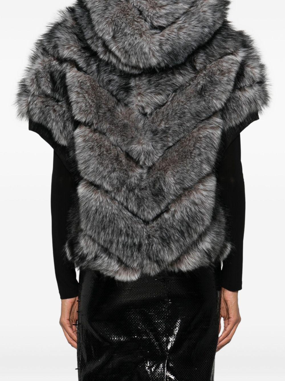 BETTA CORRADI Ecopelliccia con motivo chevron 