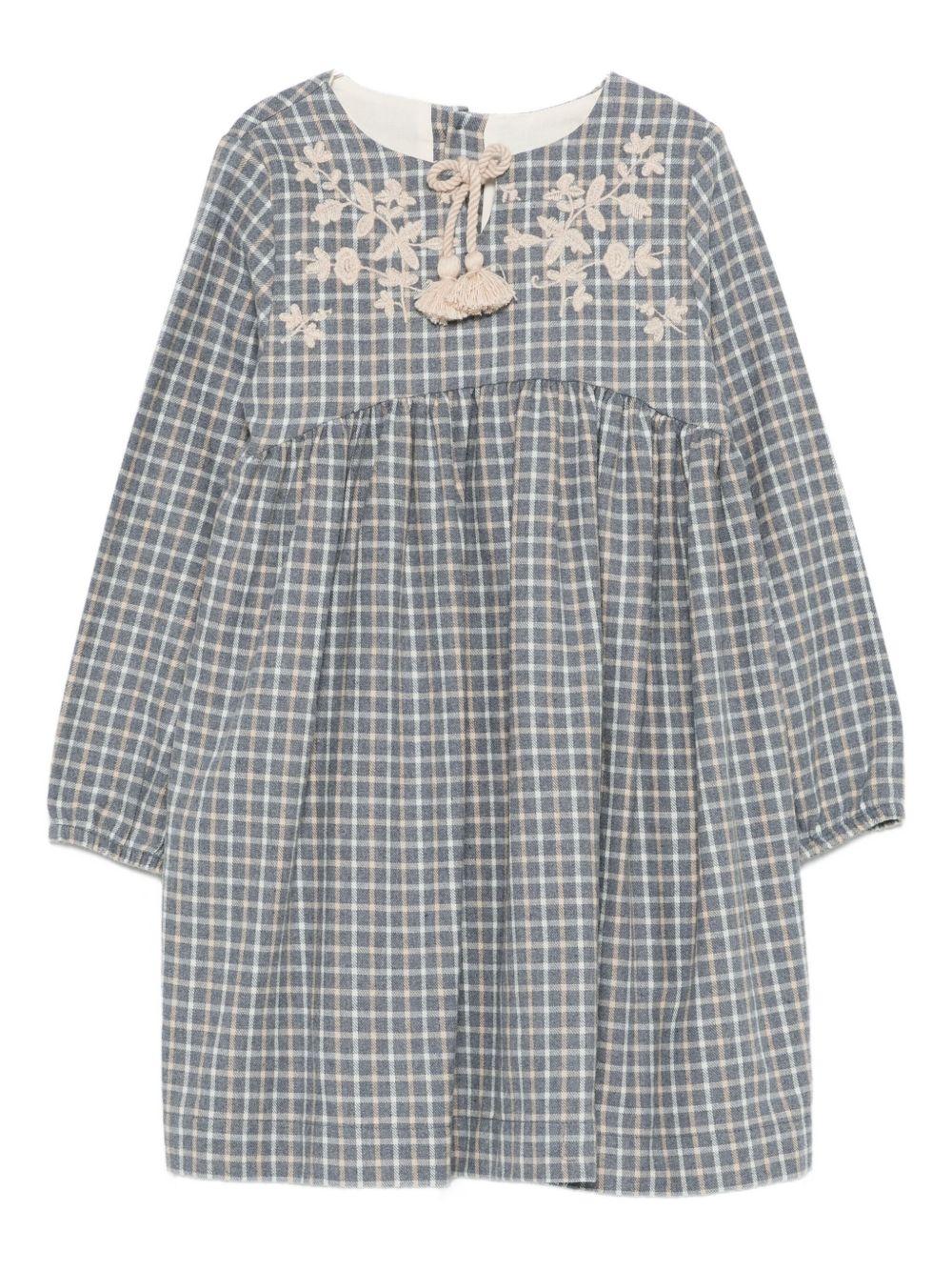 LARANJINHA Abito con stampa a quadri 