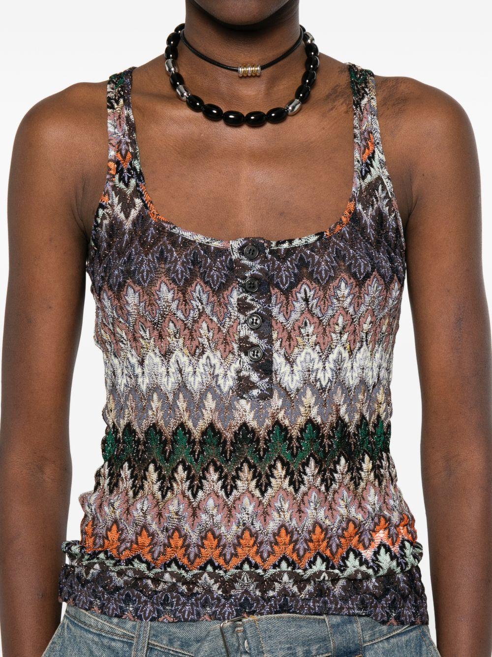 MISSONI Top multicolore senza maniche 