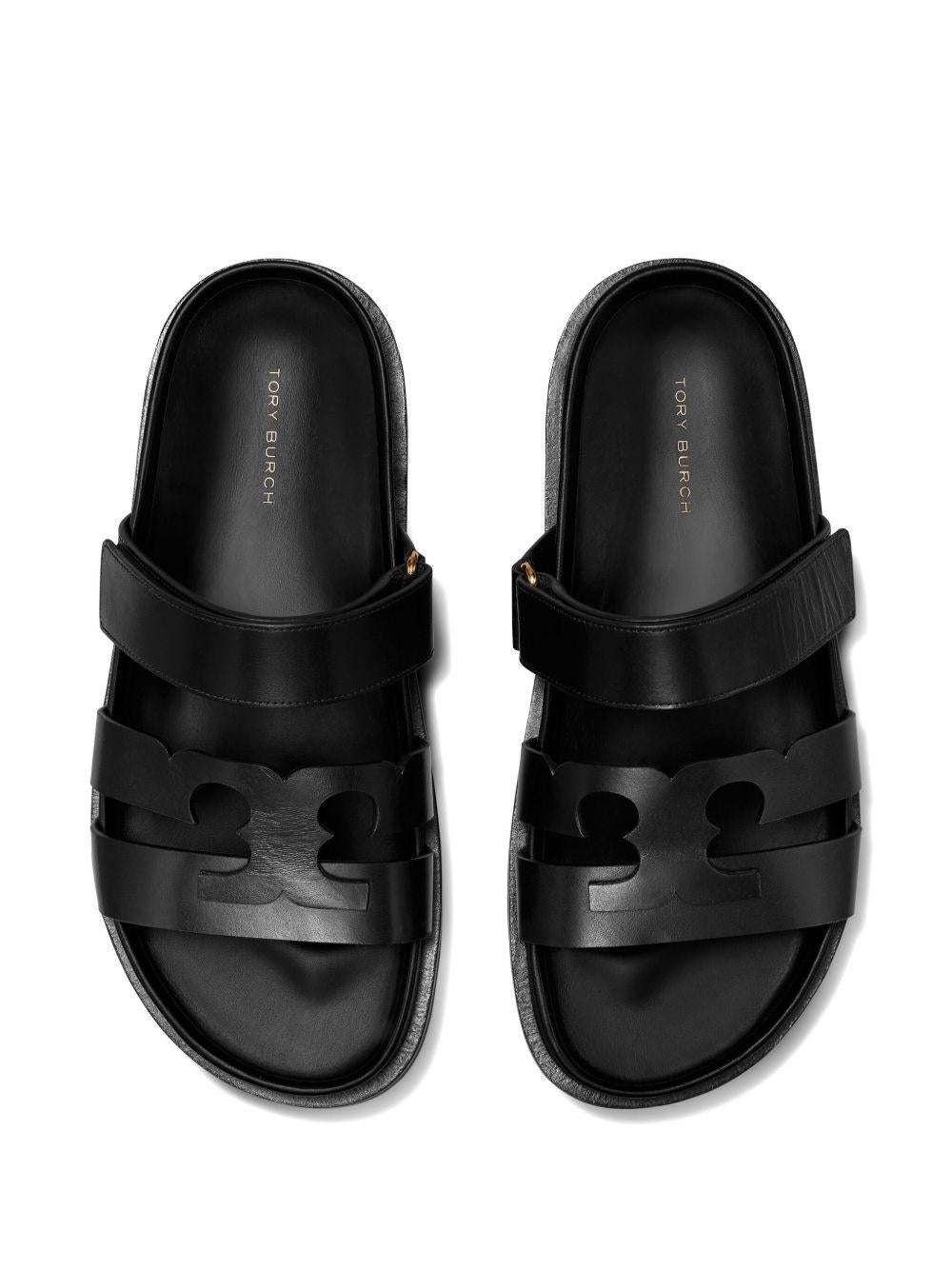 TORY BURCH Ciabatte nere in pelle 