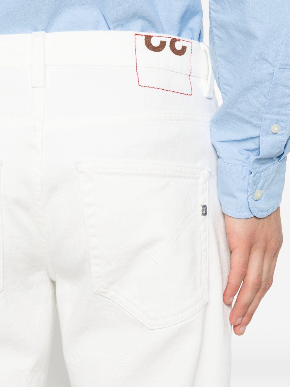 DONDUP Jeans lunghi bianchi in cotone elasticizzato 