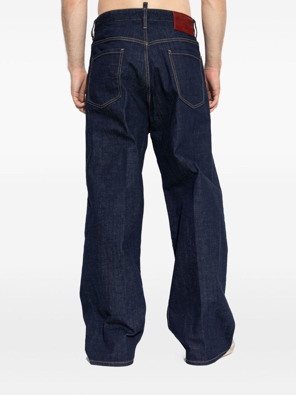 DSQUARED2 Jeans a gamba ampia blu 