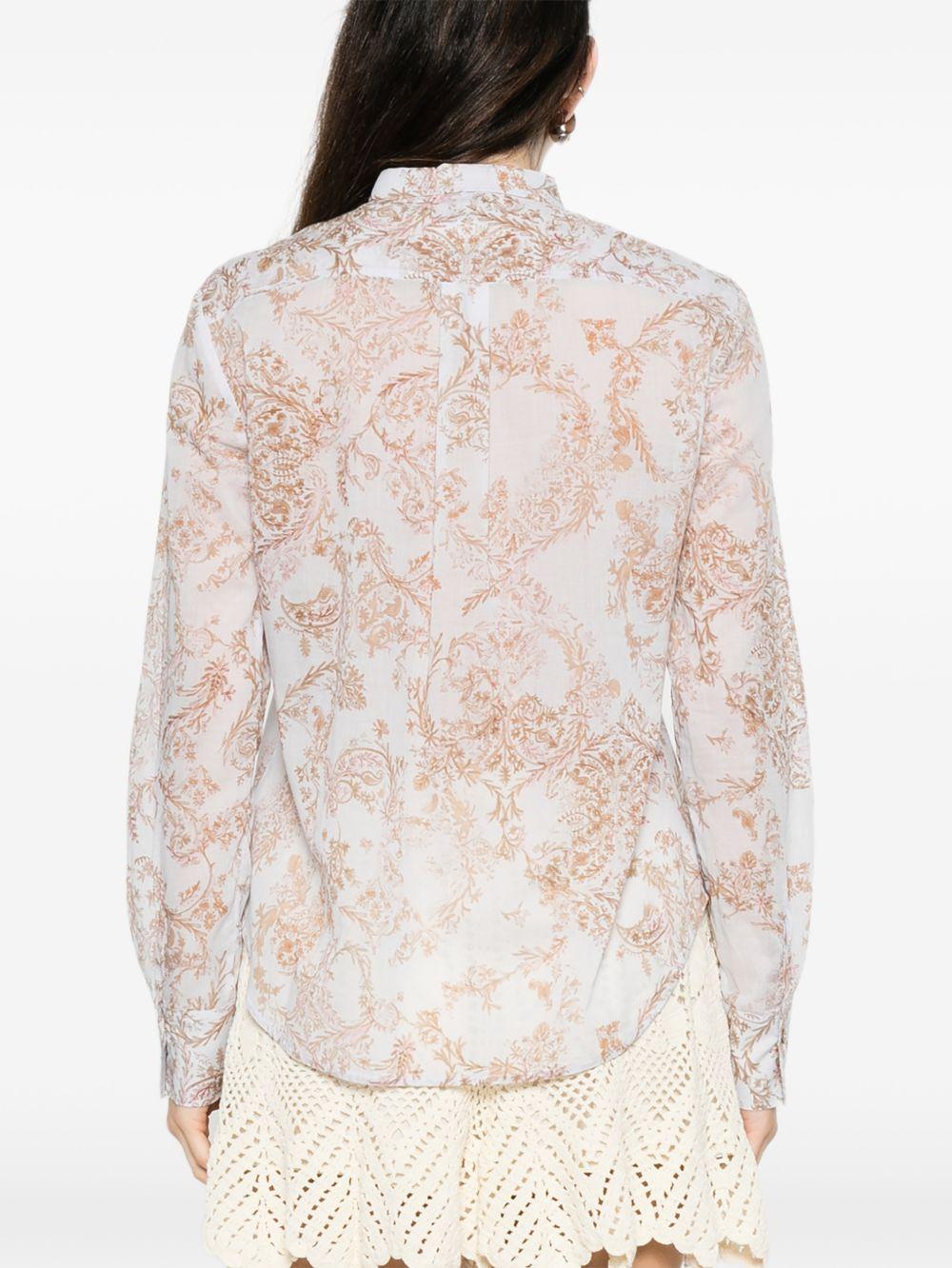 FORTE FORTE Camicia in cotone fantasia 