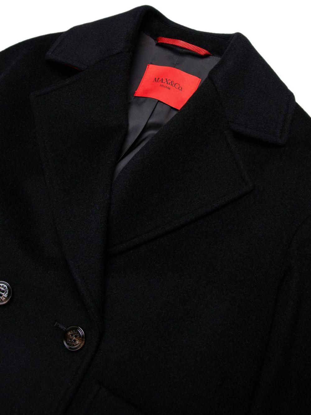 MAX e CO Cappotto corto in lana nero 