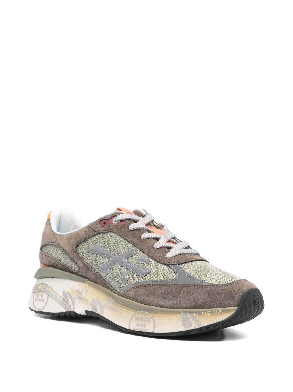 PREMIATA Sneakers Moerun in pelle grigia 