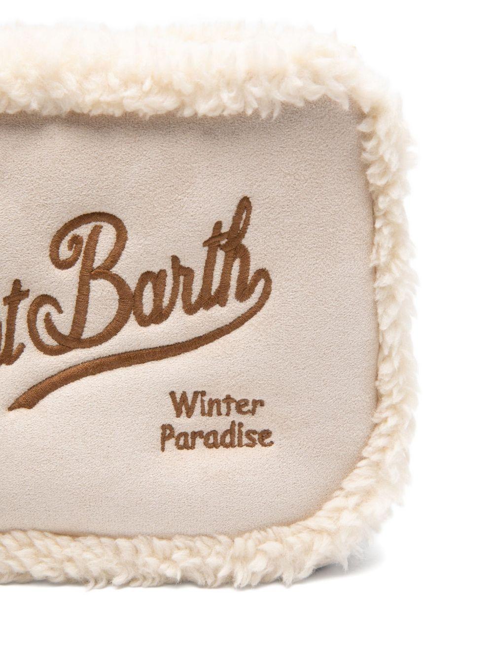 MC2 SAINT BARTH Pochette Aline Shearling beige 