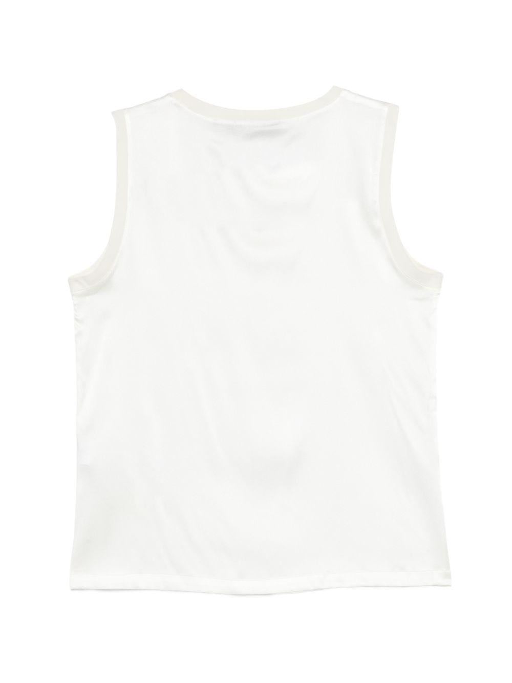 SEVENTY T-shirt in seta bianca 