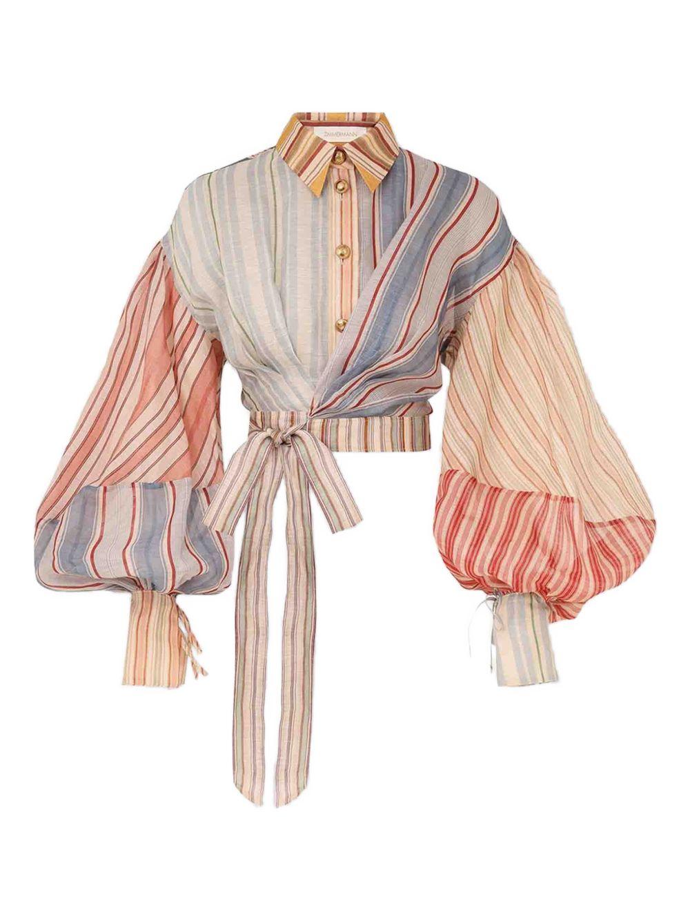 ZIMMERMANN Blusa crop multicolore 