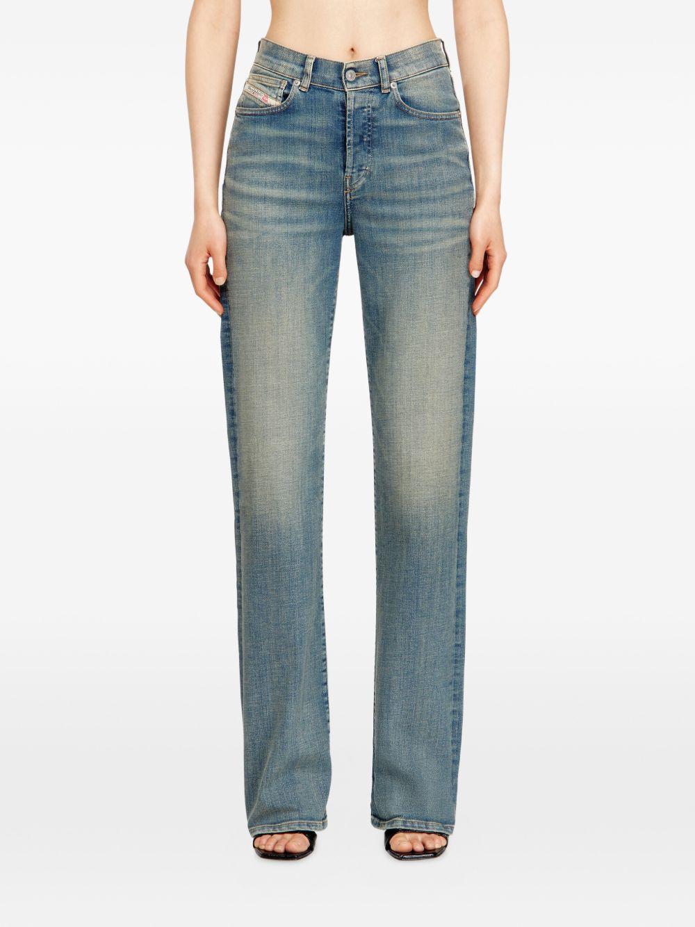 DIESEL Jeans in cotone dall'effetto invecchiato 