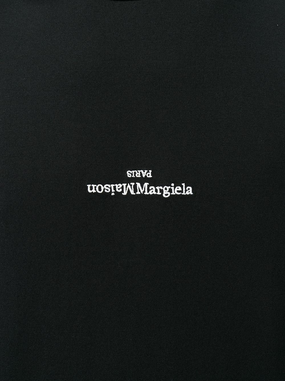 MAISON MARGIELA T-shirt nera in cotone 