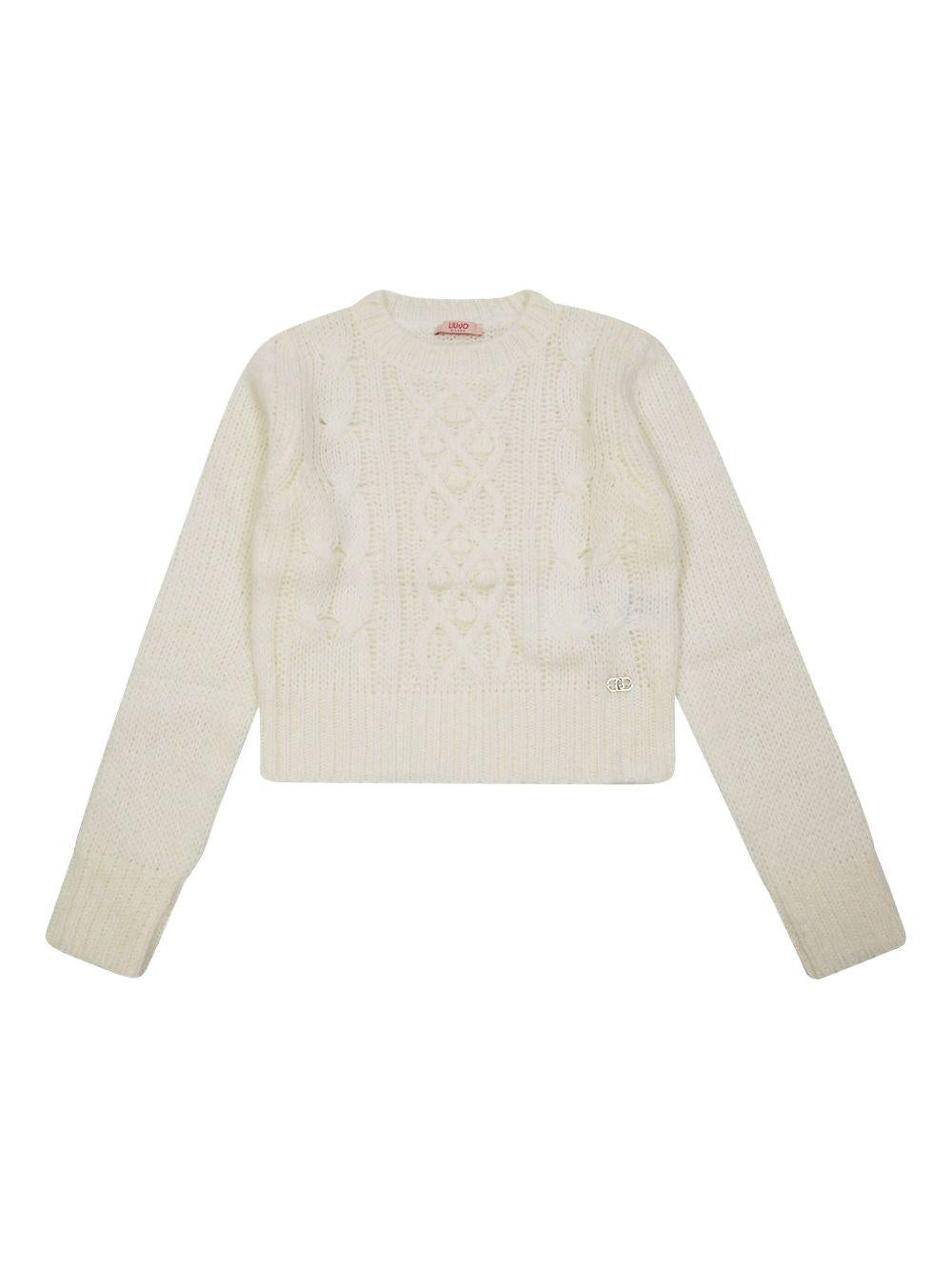 LIUJO Maglia girocollo a trecce 