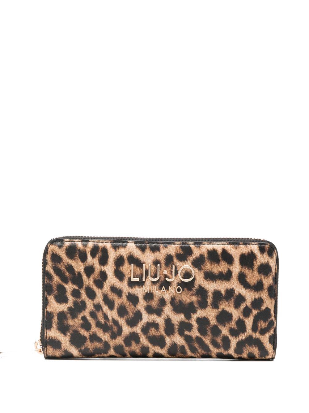 LIUJO Brown rectangular wallet 