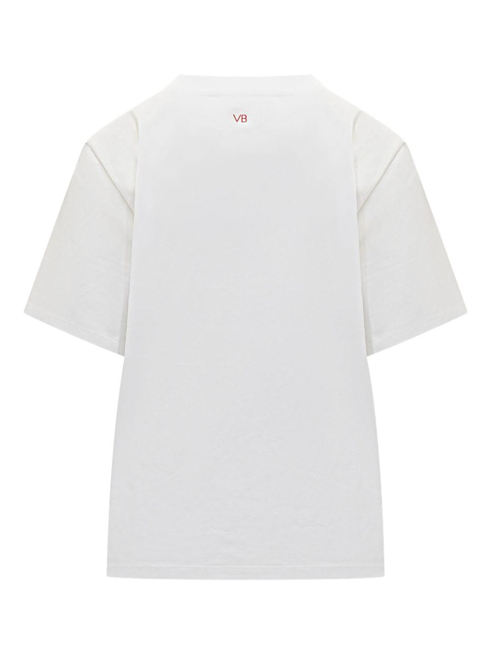 VICTORIA BECKHAM T-shirt girocollo con stampa 