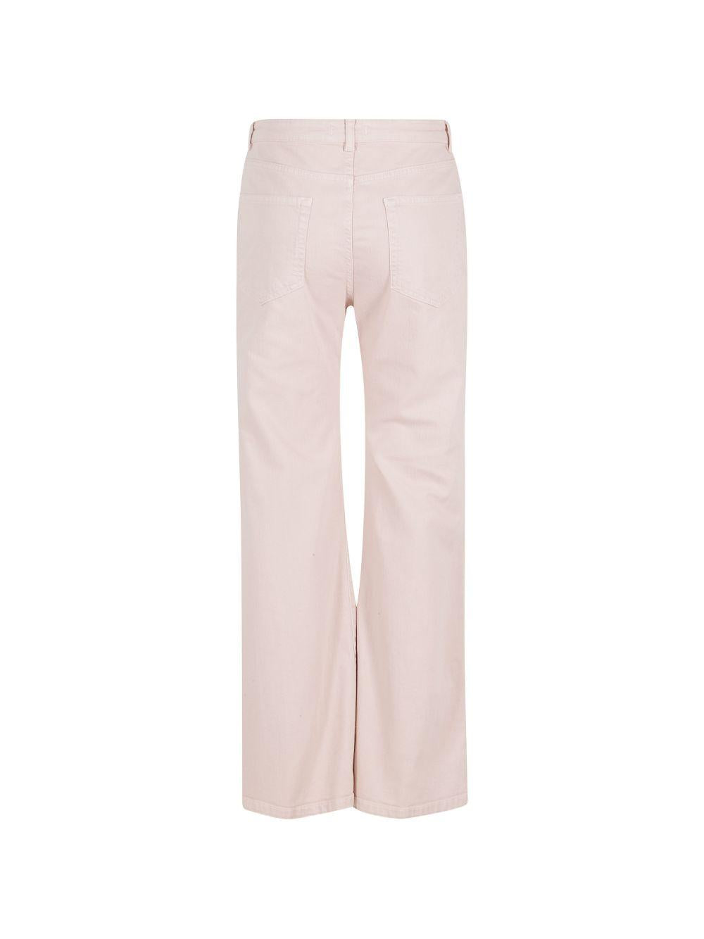 SEVENTY Pantaloni in cotone rosa ampi 