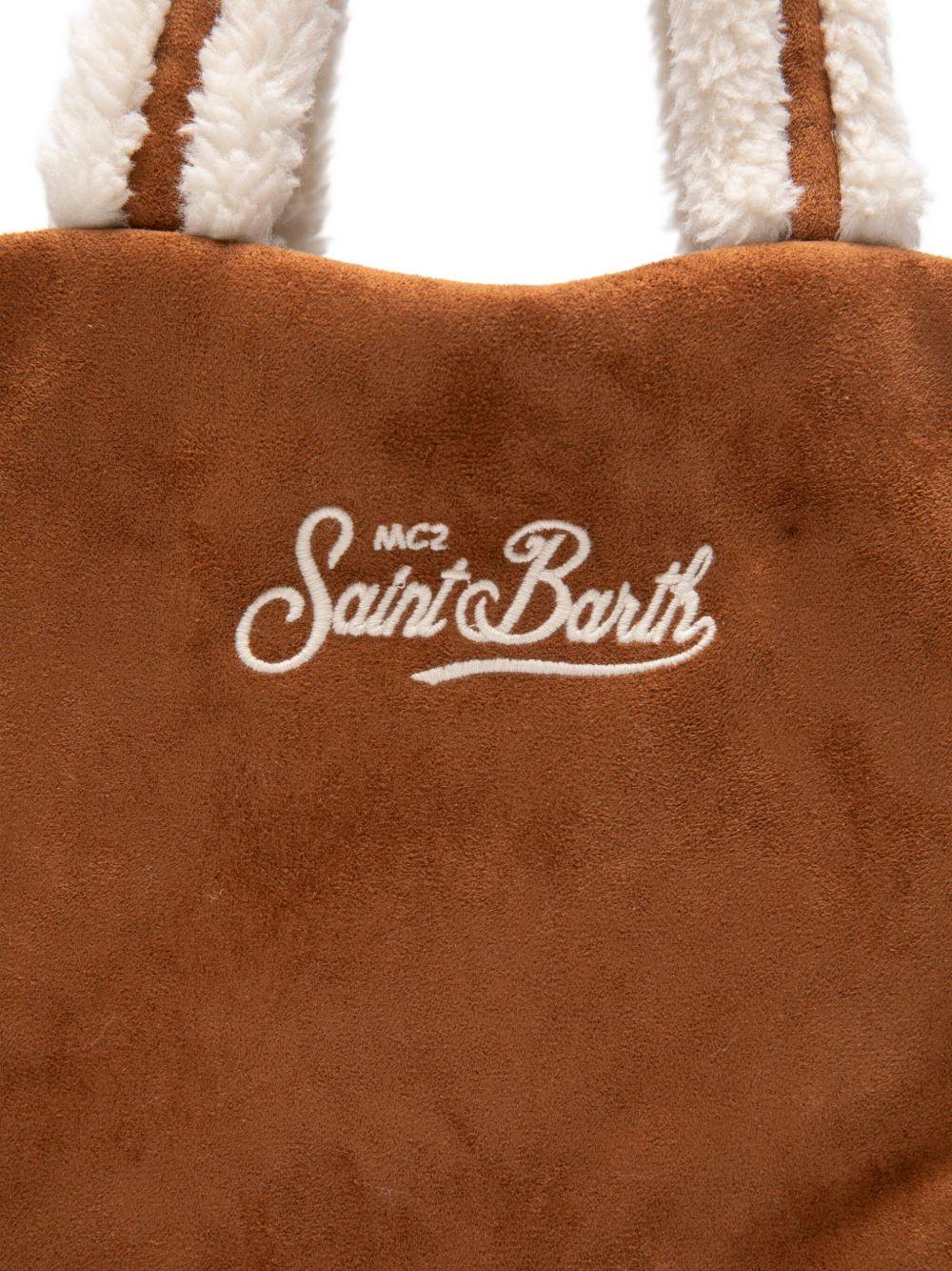 MC2 SAINT BARTH Borsa shopping Colette Shearling marrone 