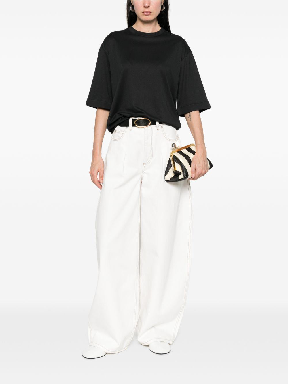 JACQUEMUS T-shirt a maniche corte nera 